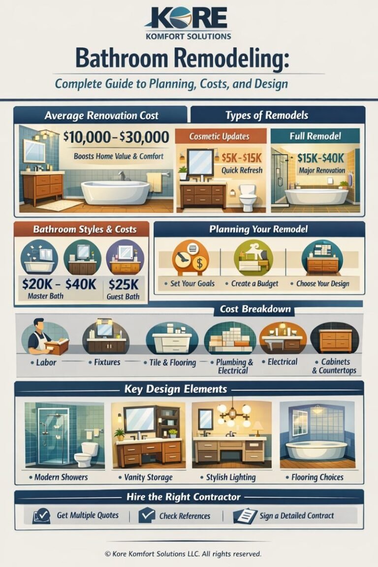 bathroom remodeling infograph
