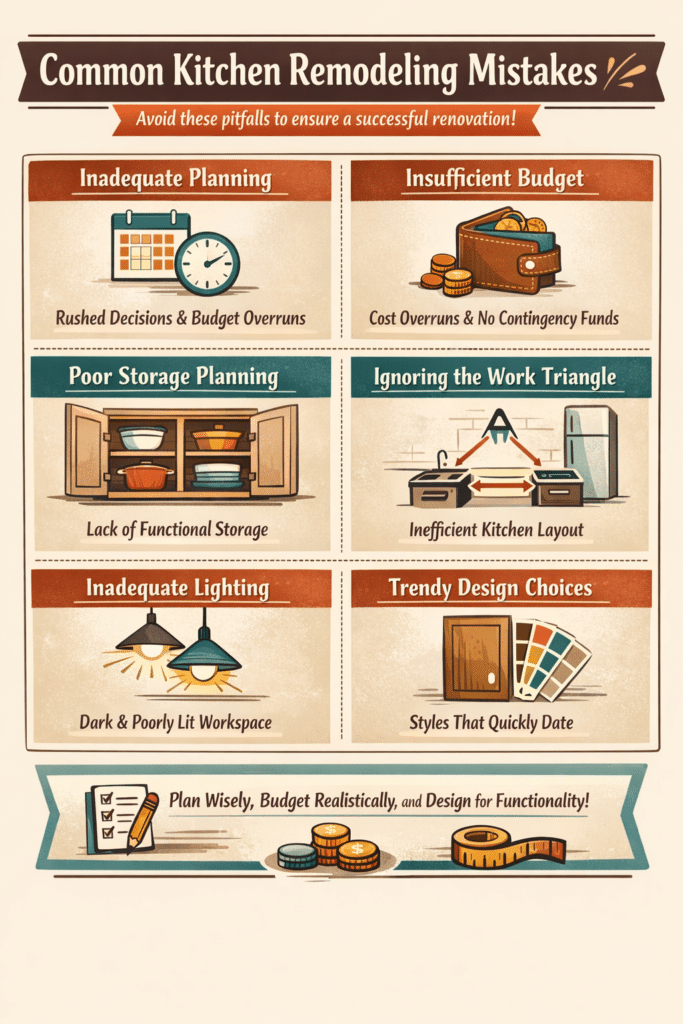 common kitchen remodeling mistakes