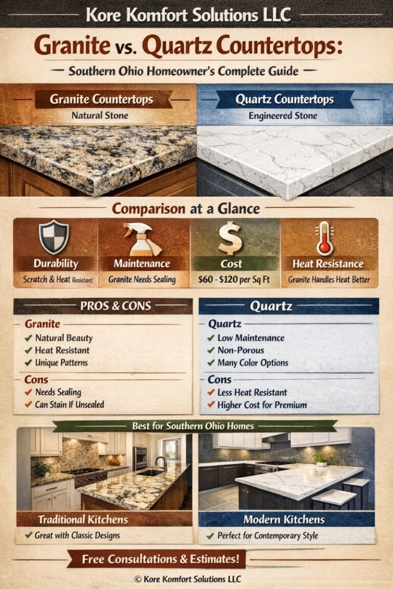 granite vs quartz countertops