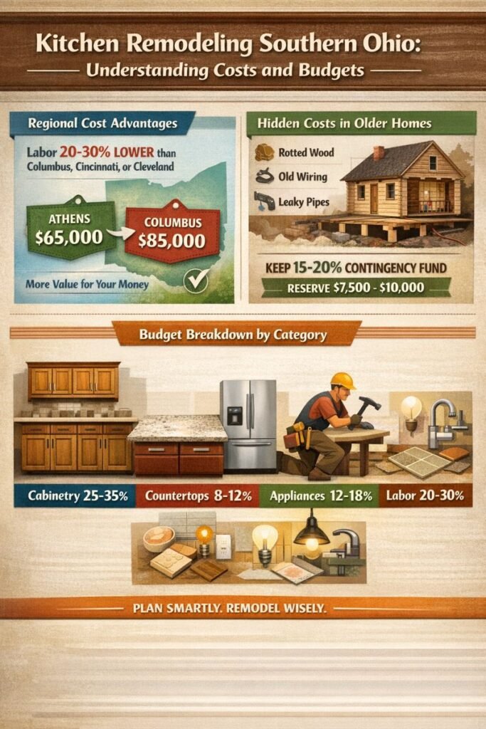 kitchen remodeling southern ohio cost and budget