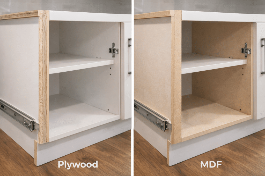 plywood vs mdf cabinet construction