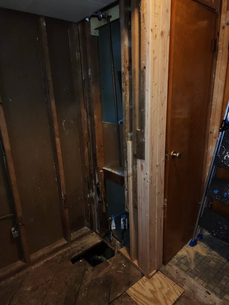 Sears kit bathroom framing