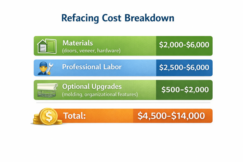 cabinet refacing cost breakdown
