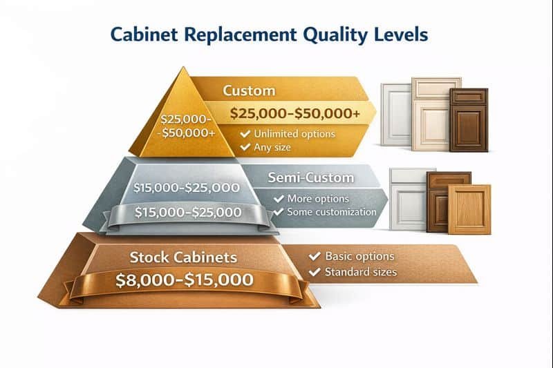 cabinet refacing quality levels