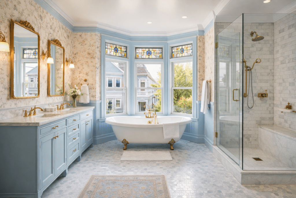 Cincinnati painted lady bathroom remodel