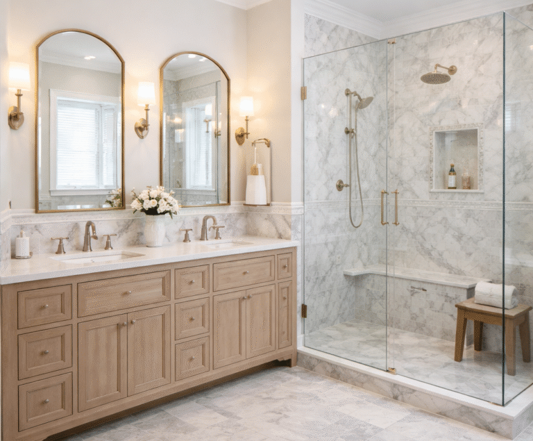 bathroom remodel with tile