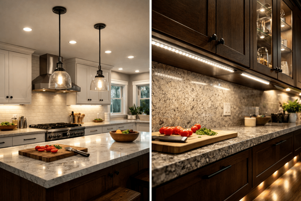 upscale kitchen lighting
