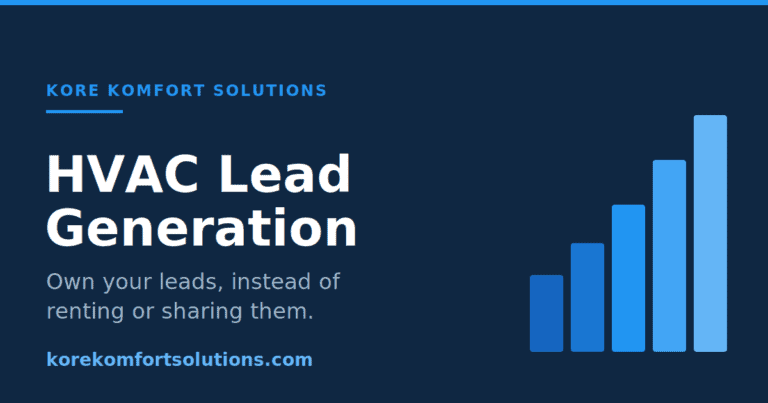 HVAC Lead Generation by Kore Komfort Solutions.